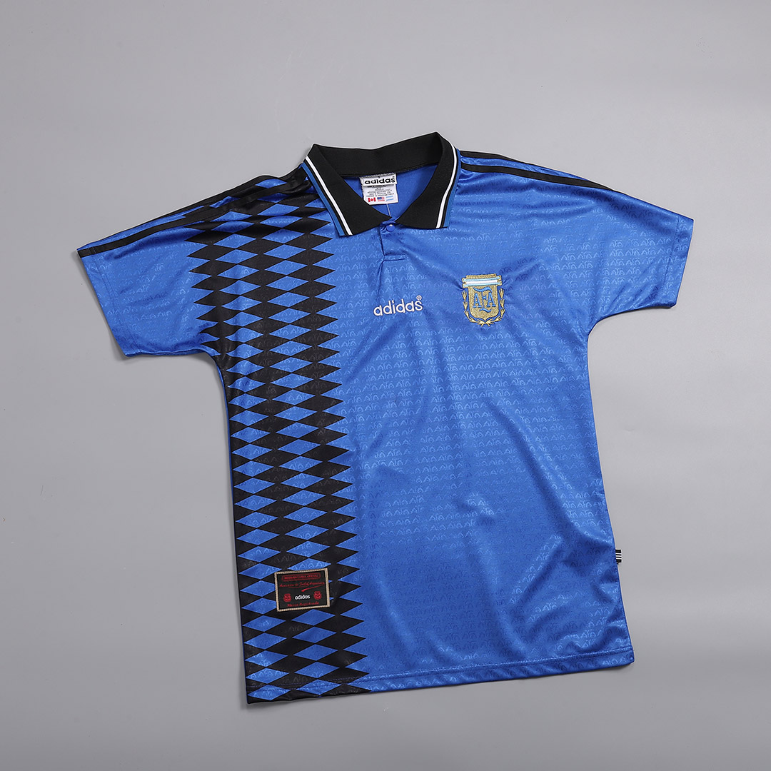 maillot Argentina 1994 extérieur bleu Retro