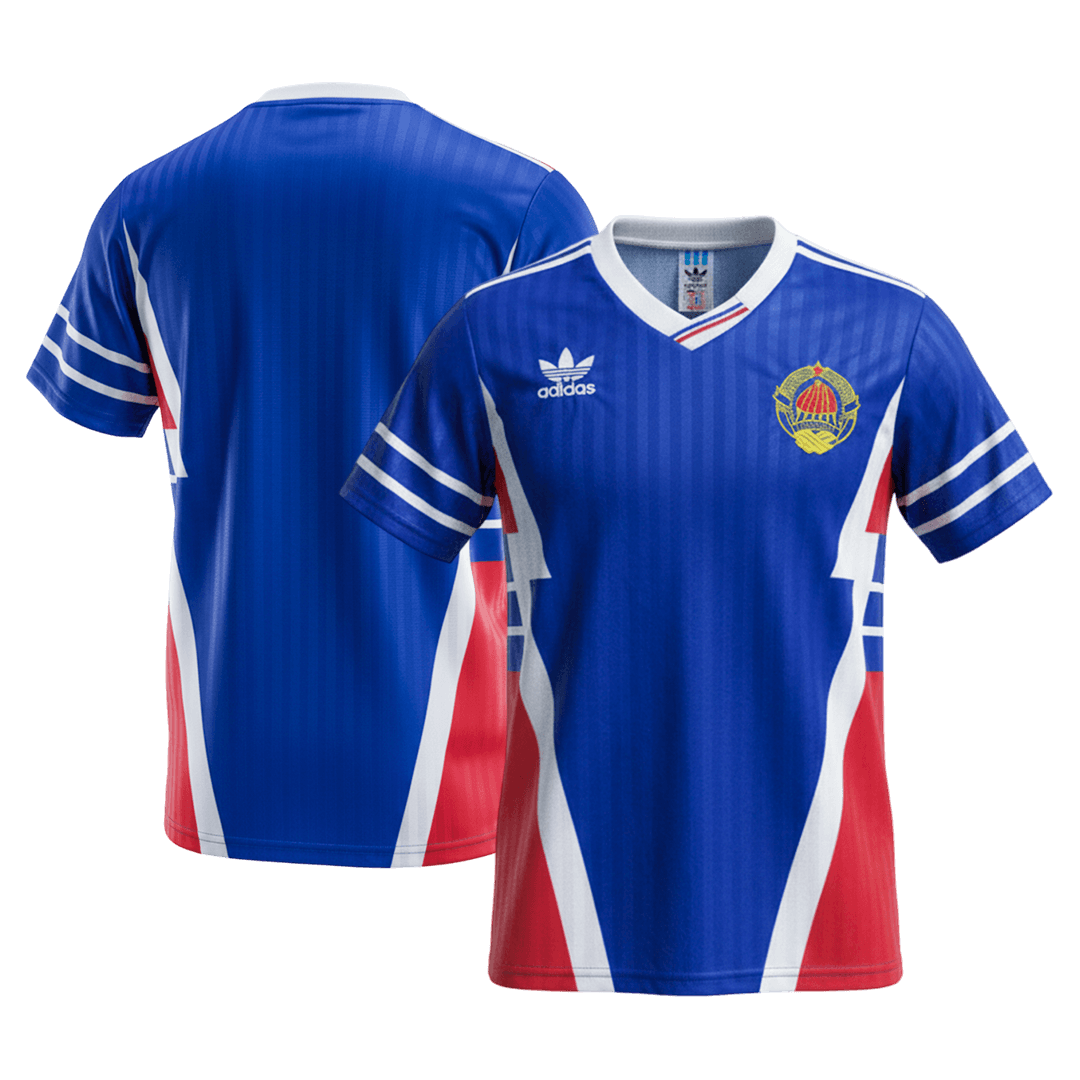maillot Yugoslavia 1990 domicile bleu Retro