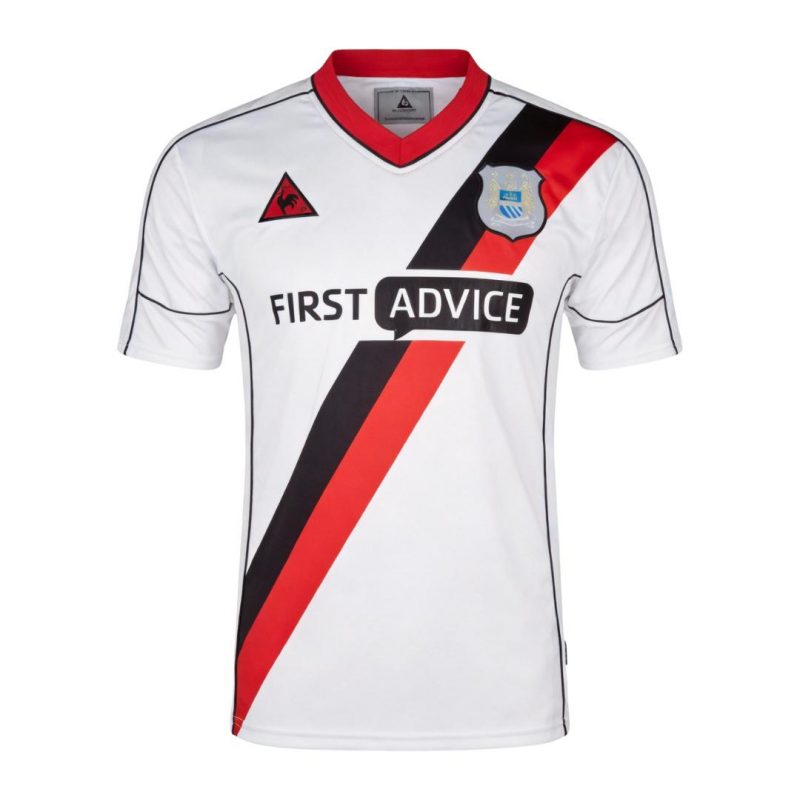 maillot Manchester City 2002/03 extérieur blanc Retro