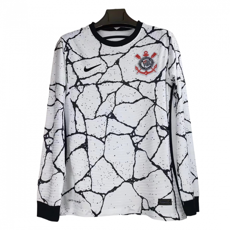 maillot Corinthians 2021/22 domicile blanc Player Version manches longues