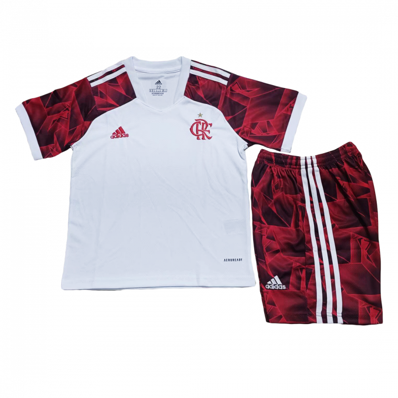 kit enfant CR Flamengo 2021/22 extérieur blanc