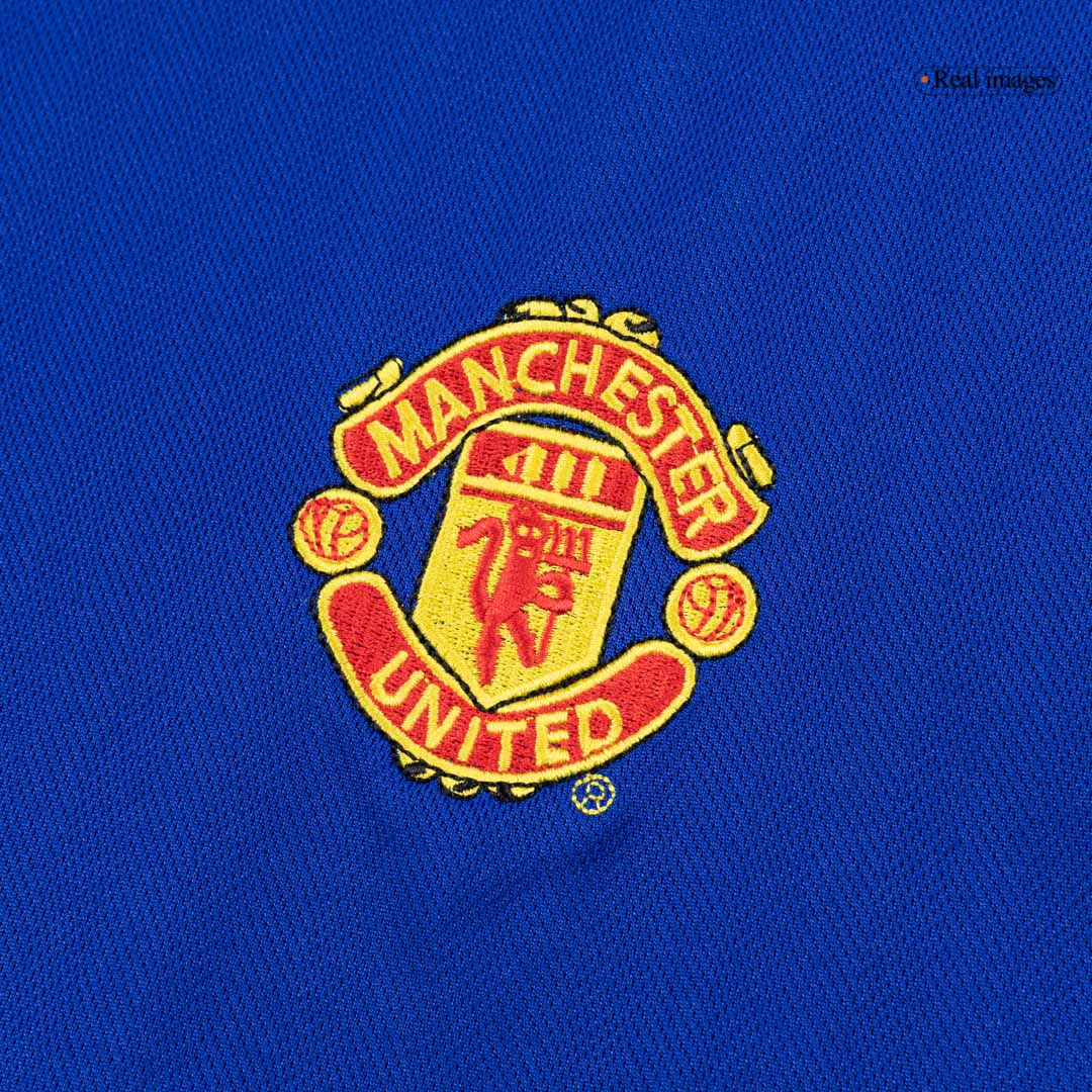 maillot Manchester United 2005/06 extérieur bleu Retro