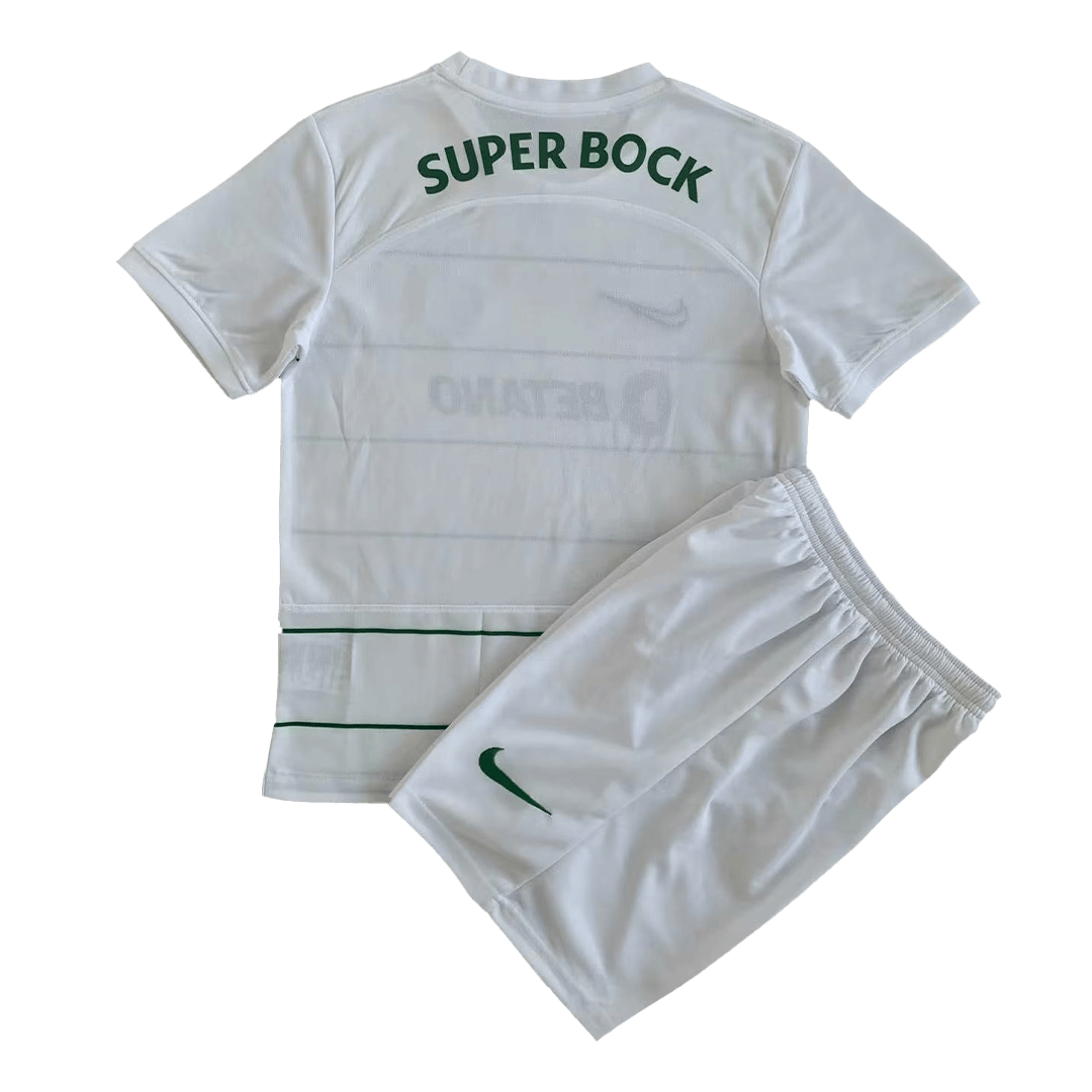 kit enfant Sporting CP 2023/24 extérieur blanc