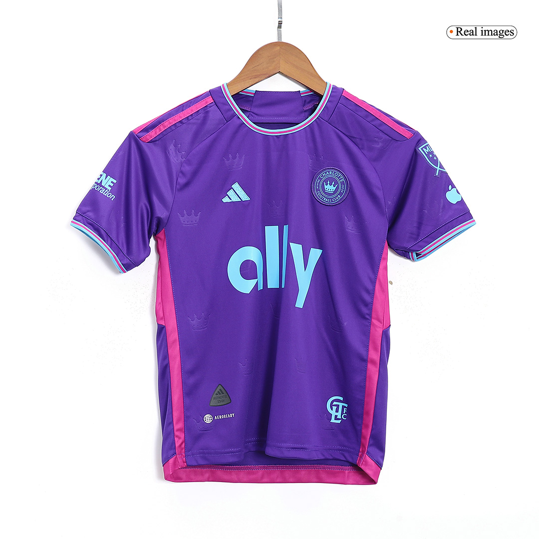 kit enfant Charlotte FC 2023 extérieur violet