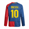 MESSI #10 Barcelona 2008/09 domicile manches longues UCL Retro Jersey