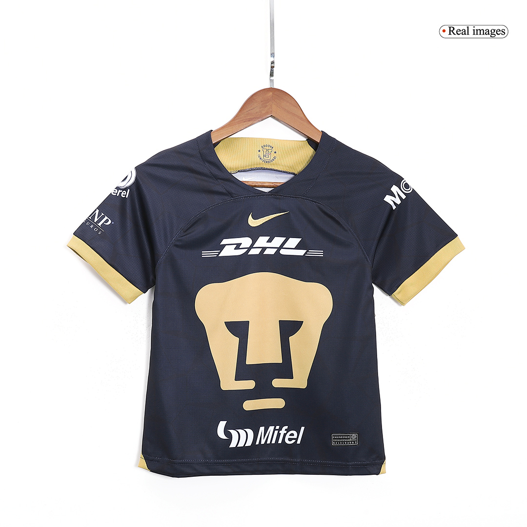kit enfant Pumas UNAM 2023/24 extérieur bleu