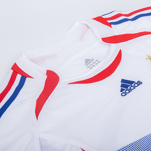 maillot France 2006 extérieur blanc Retro
