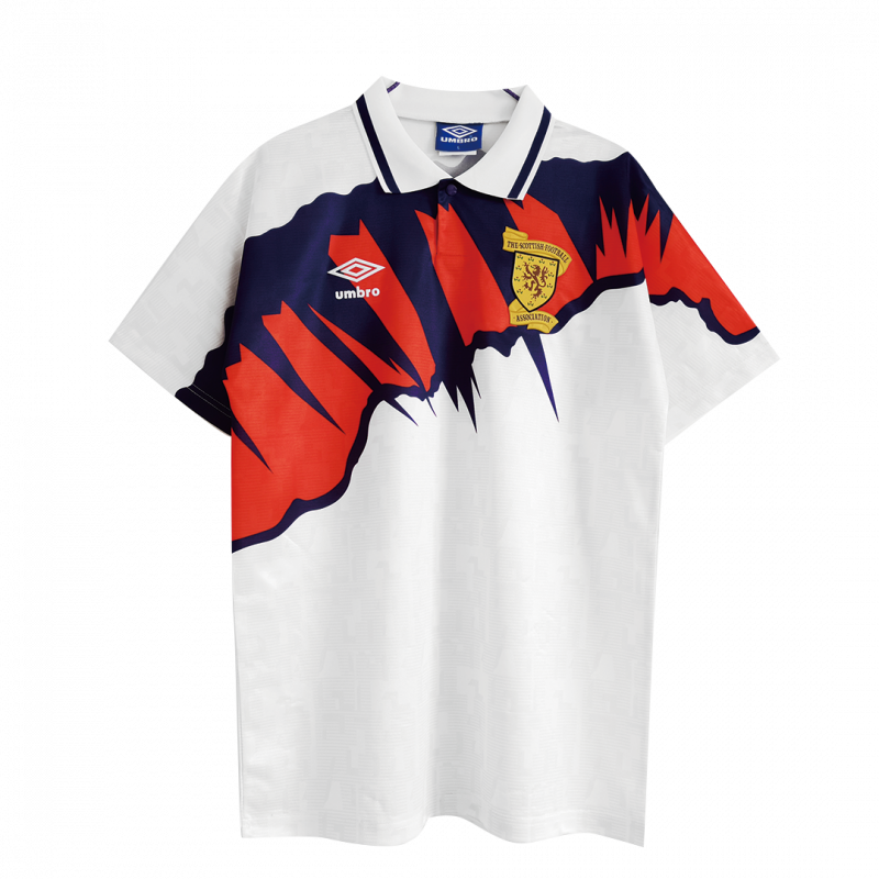 maillot Scotland 1991/93 extérieur blanc Retro