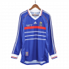 maillot France 1998 domicile bleu manches longues Retro