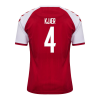 maillot KJÆR #4 Denmark 2021 domicile rouge