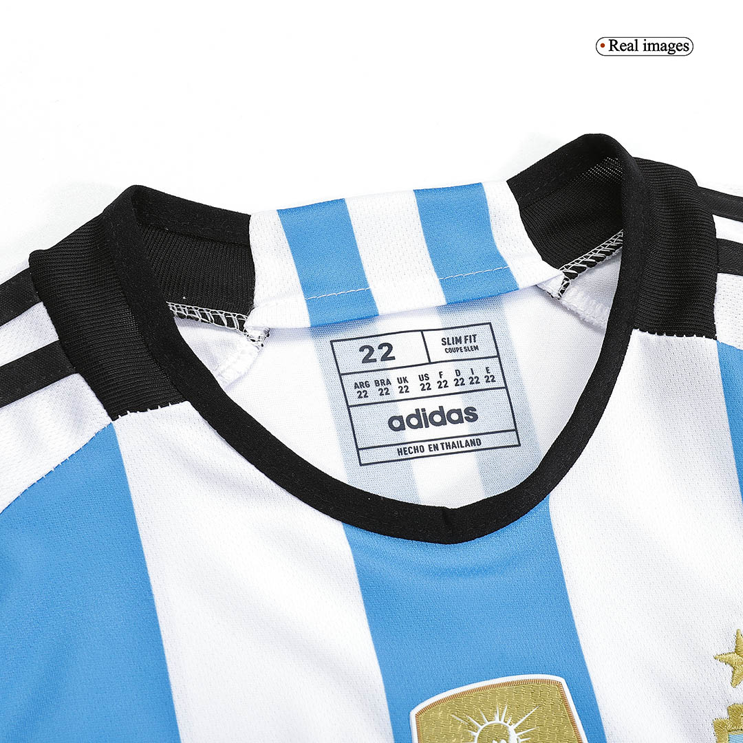 Argentina 2022 domicile White trois étoiles Kids Kit