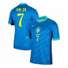 maillot VINI JR. #7 Brazil 2024 extérieur bleu