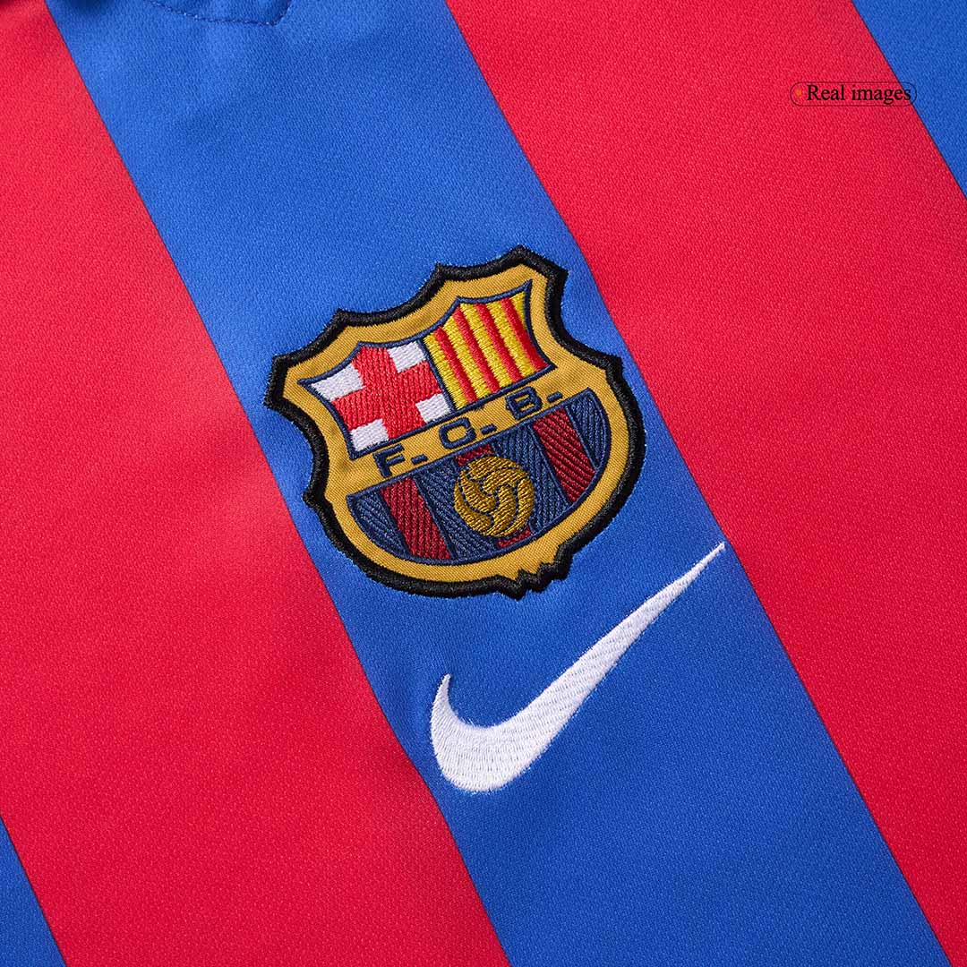 maillot RIVALDO #10 Barcelona 2001/02 domicile bleu Retro