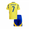 RONALDO #7 Al Nassr 2024/25 domicile Yellow ACL Kids Kit