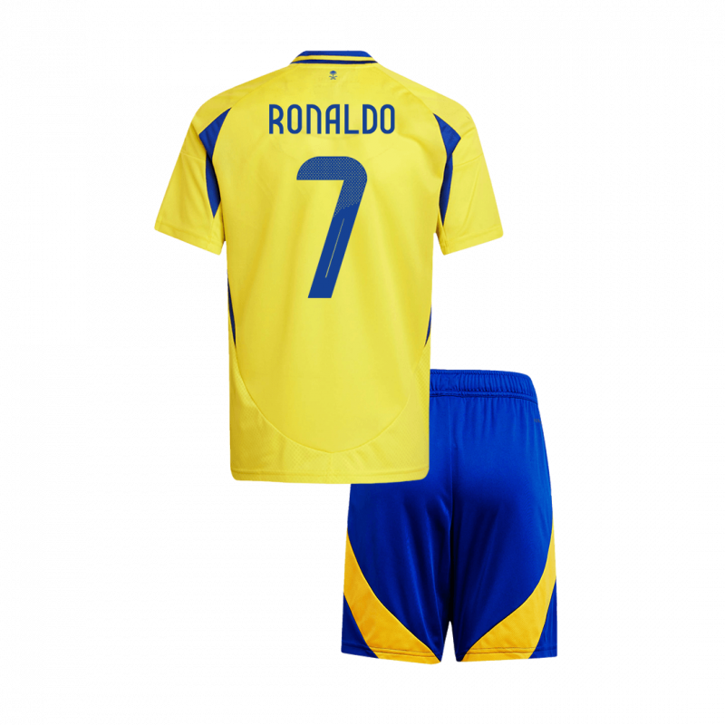 RONALDO #7 Al Nassr 2024/25 domicile Yellow ACL Kids Kit