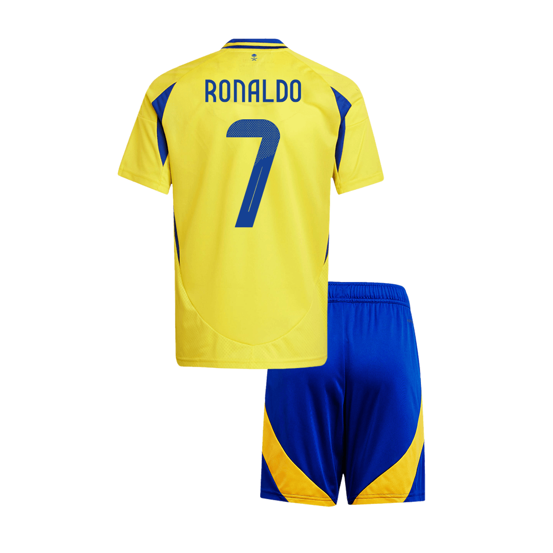 RONALDO #7 Al Nassr 2024/25 domicile Yellow ACL Kids Kit