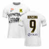 maillot BENZEMA #9 Al Ittihad Saudi 2023/24 extérieur blanc