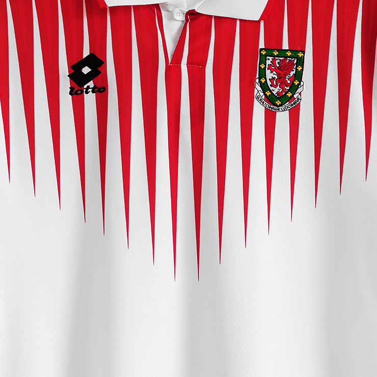 maillot Wales 1996/98 extérieur blanc Retro