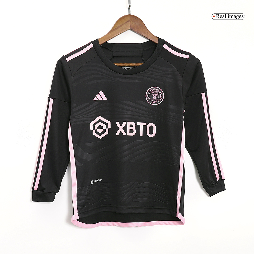 Inter Miami CF 2023/24 extérieur Black manches longues Kids Kit