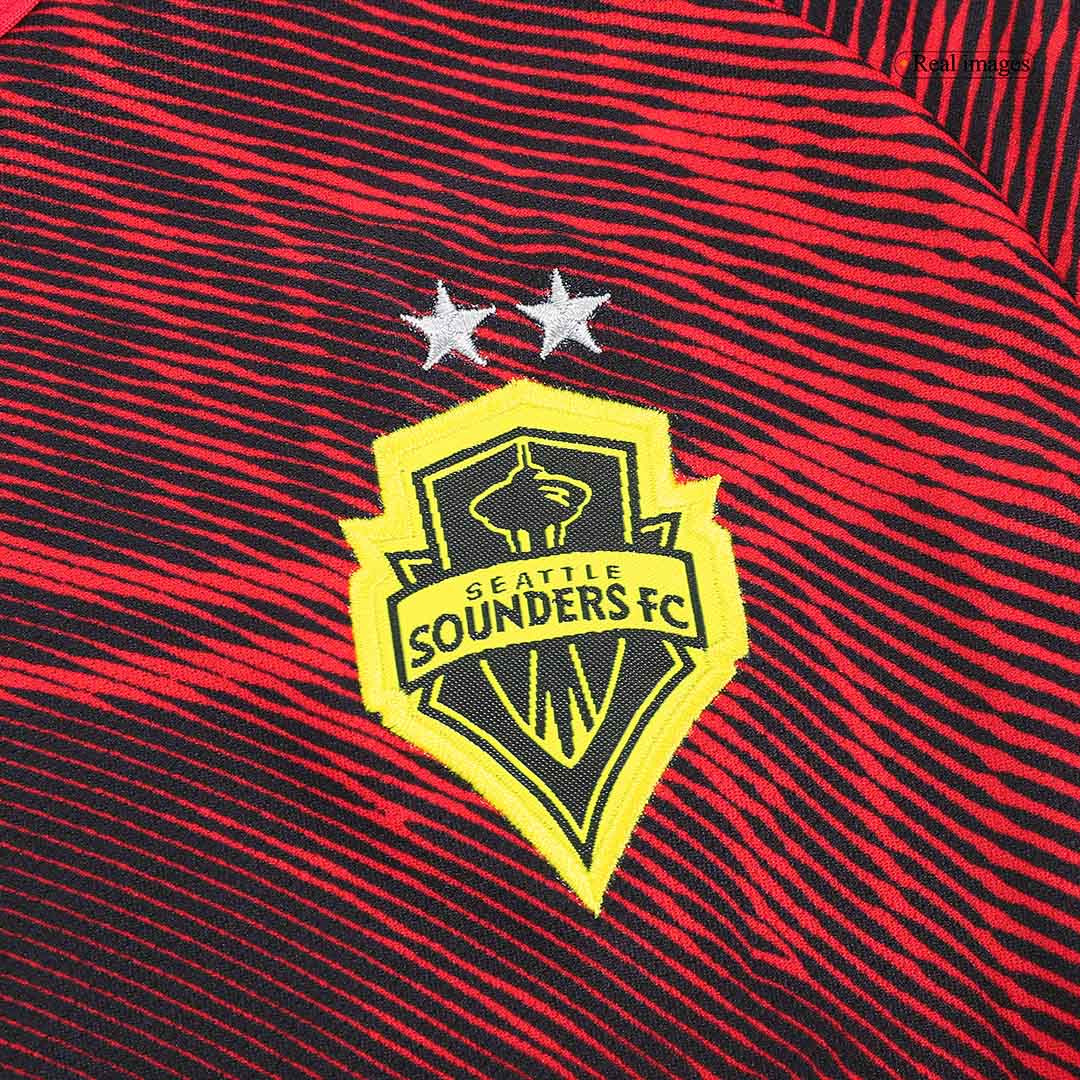 kit enfant Seattle Sounders 2023 extérieur rouge