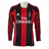 maillot AC Milan 2010/11 domicile noir manches longues Retro