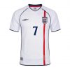 maillot BECKHAM #7 England 2002 domicile blanc Retro