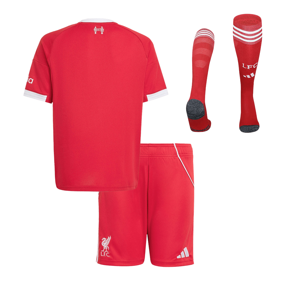 kit enfant Liverpool 2025/26 domicile rouge