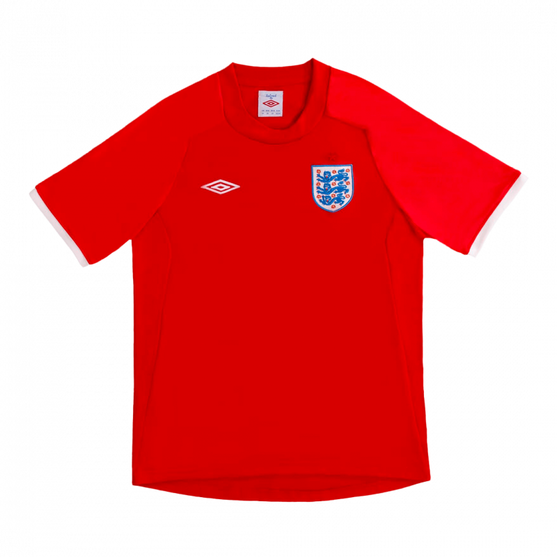 maillot England 2010 extérieur rouge Retro