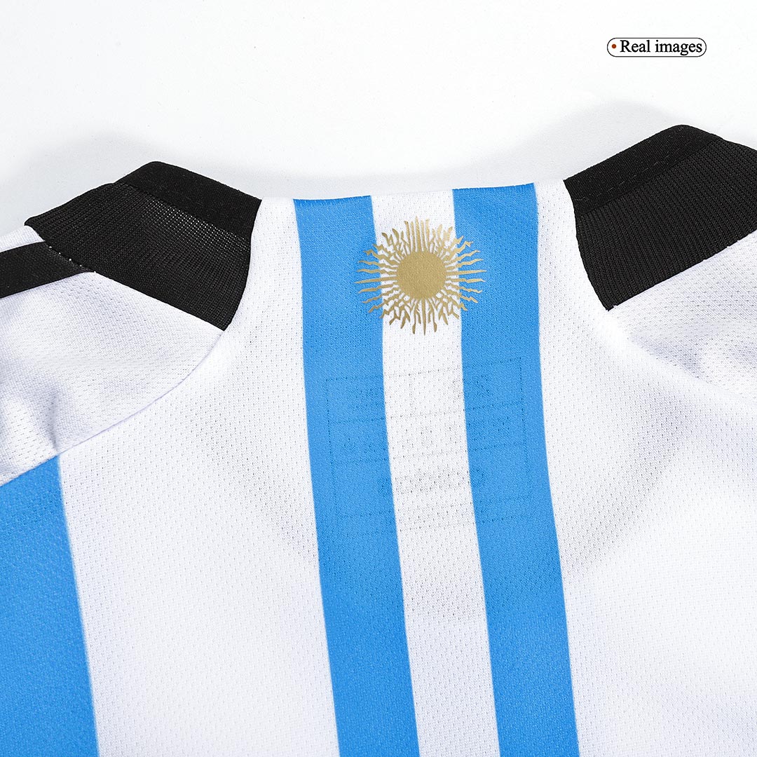 Argentina 2022 domicile White trois étoiles Kids Kit