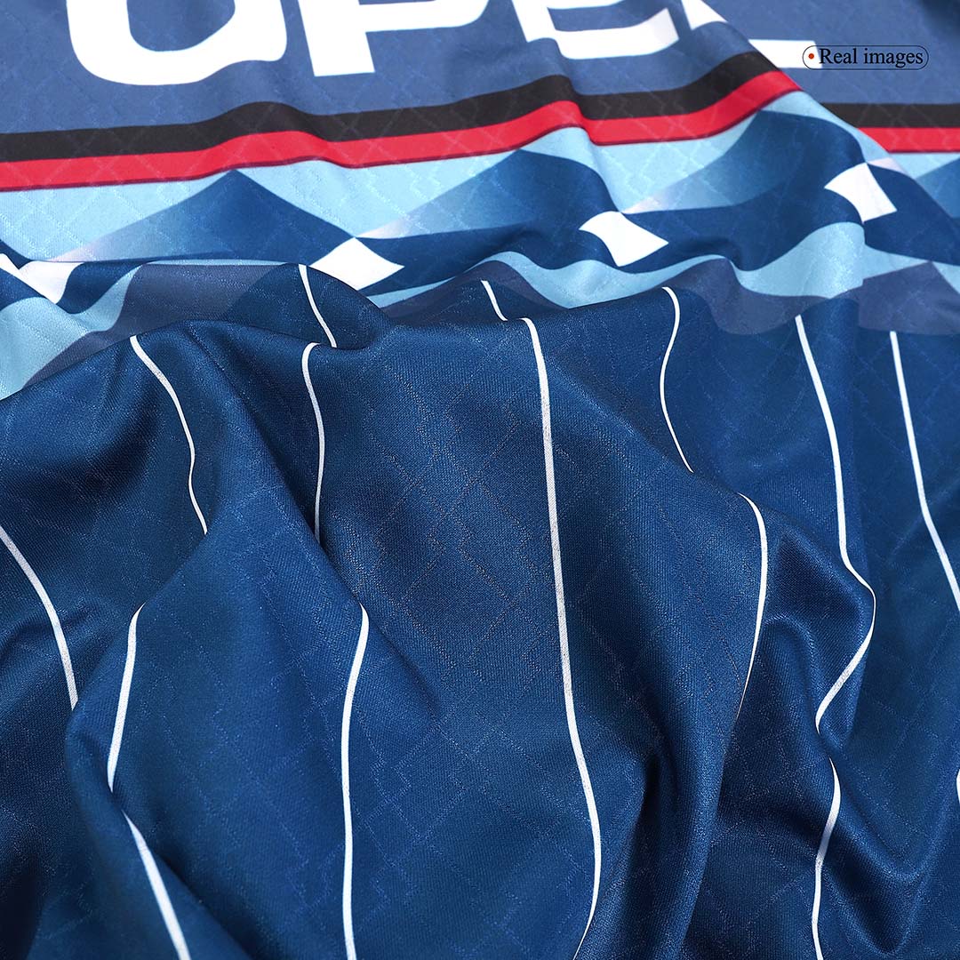 maillot AC Milan 1995/96 extérieur bleu Retro