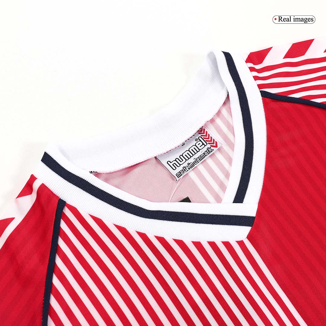 maillot Denmark 1986 domicile orange Retro