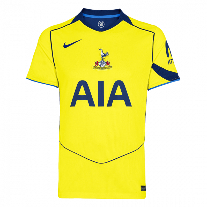 maillot Tottenham Hotspur 2025/26 troisième jaune
