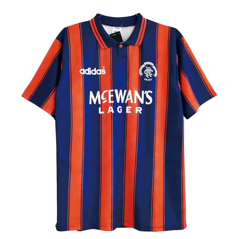 maillot Glasgow Rangers 1993/94 extérieur bleu Retro