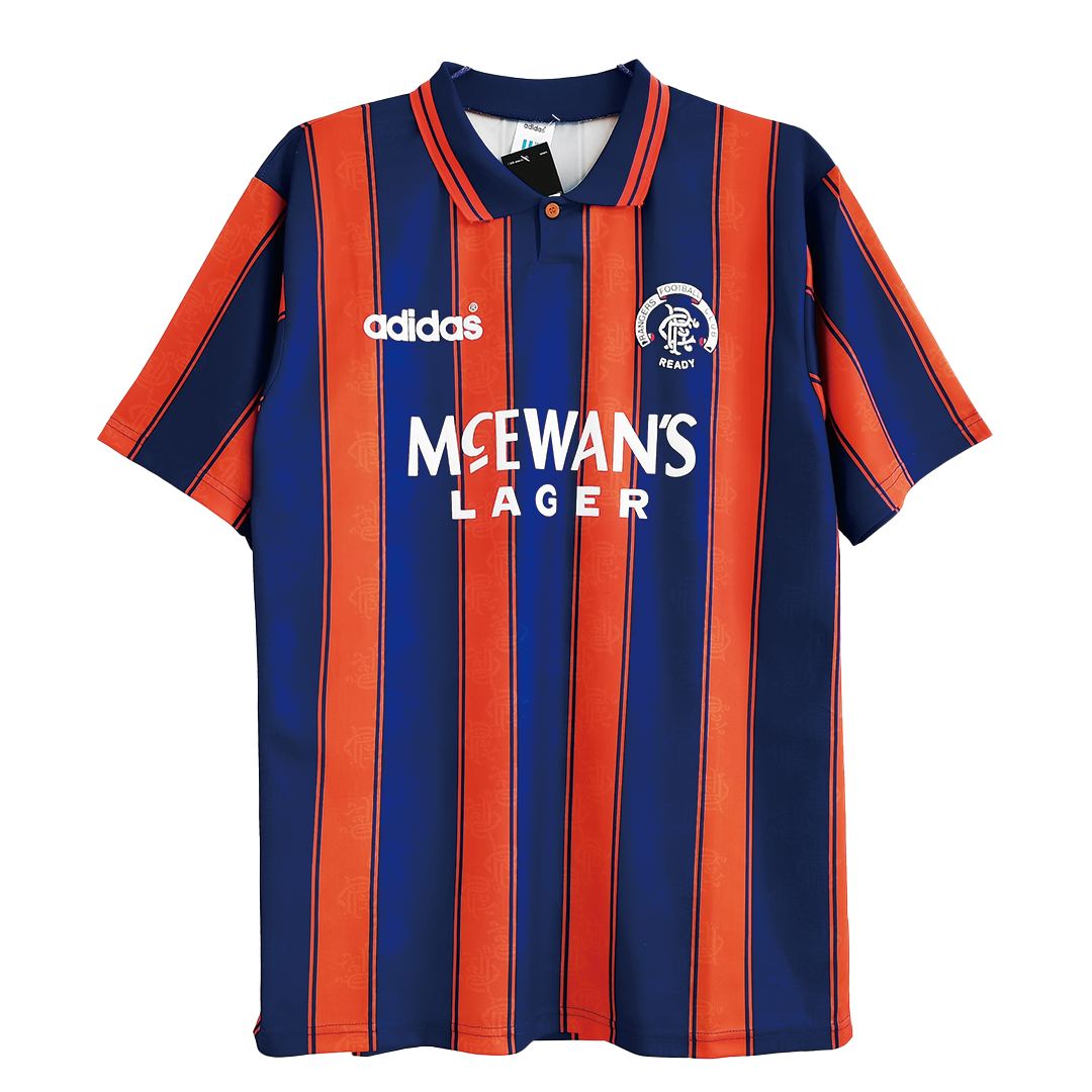 maillot Glasgow Rangers 1993/94 extérieur bleu Retro