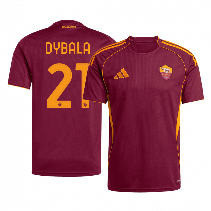 maillot DYBALA #21 Roma 2025/26 domicile rouge