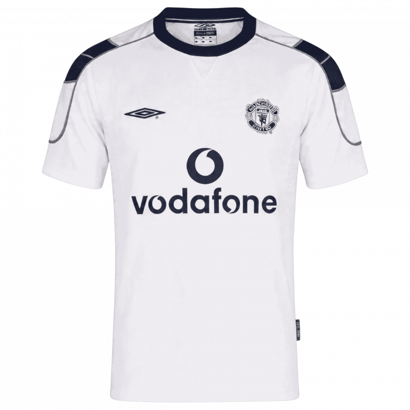 maillot Manchester United 2000/01 extérieur blanc Retro