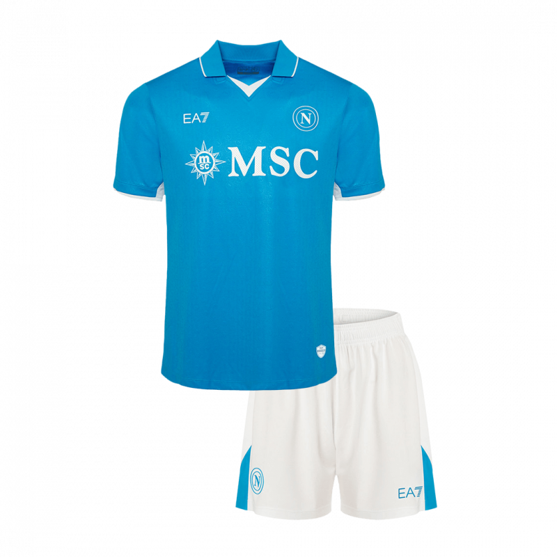 kit enfant Napoli 2024/25 domicile bleu