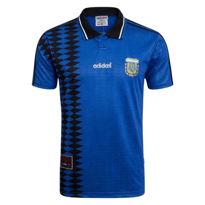 maillot Argentina 1994 extérieur bleu Retro