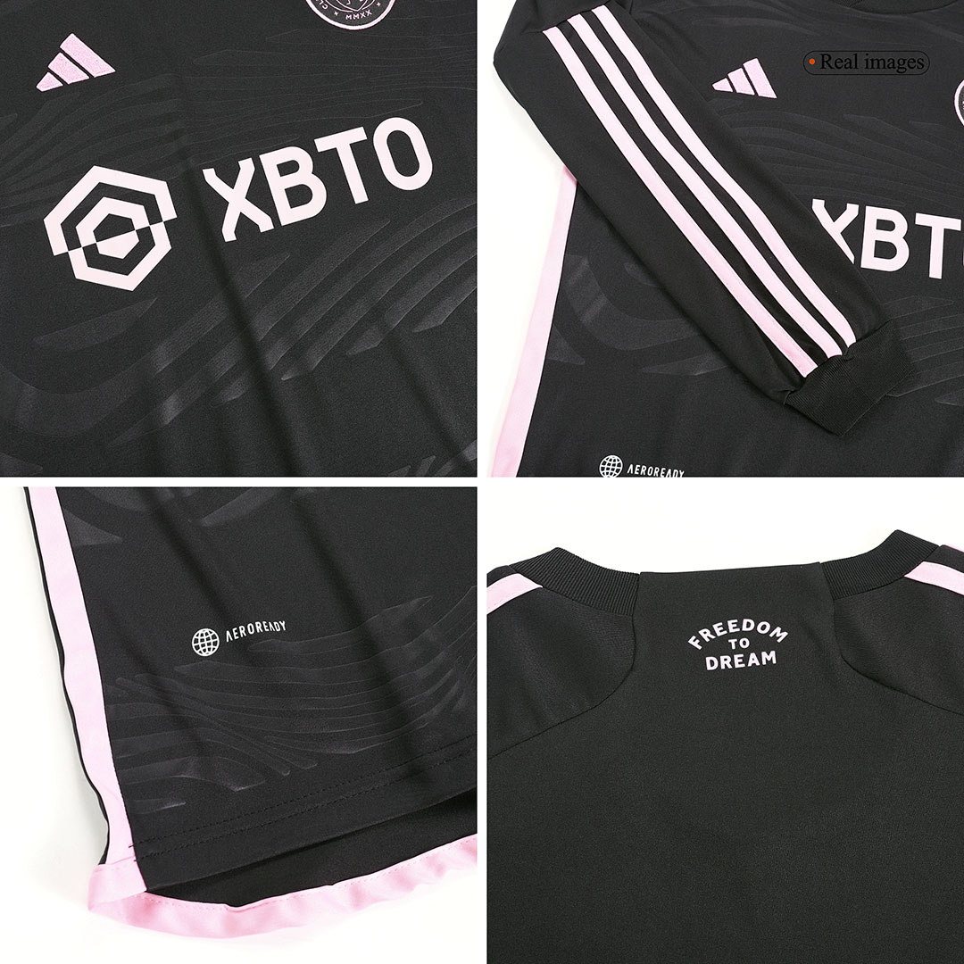 Inter Miami CF 2023/24 extérieur Black manches longues Kids Kit