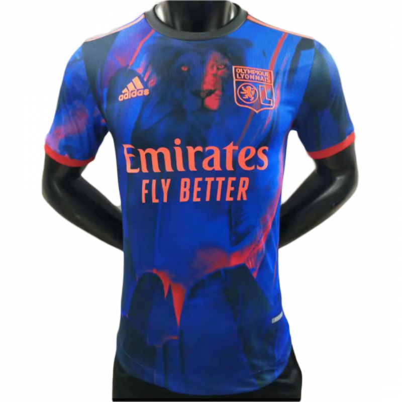 maillot Olympique Lyonnais 2021/22 quatrième bleu Player Version