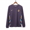 maillot England 2024 extérieur violet manches longues