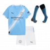 kit enfant Manchester City 2025/26 domicile bleu