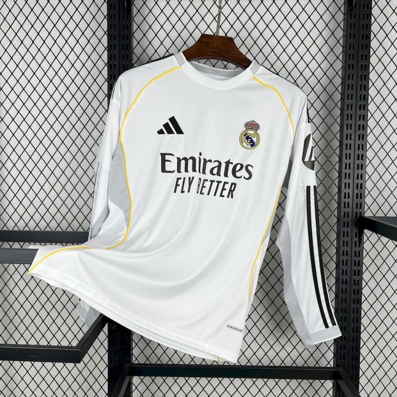 Maillot Foot Real 2025/26 manches longues Jersey