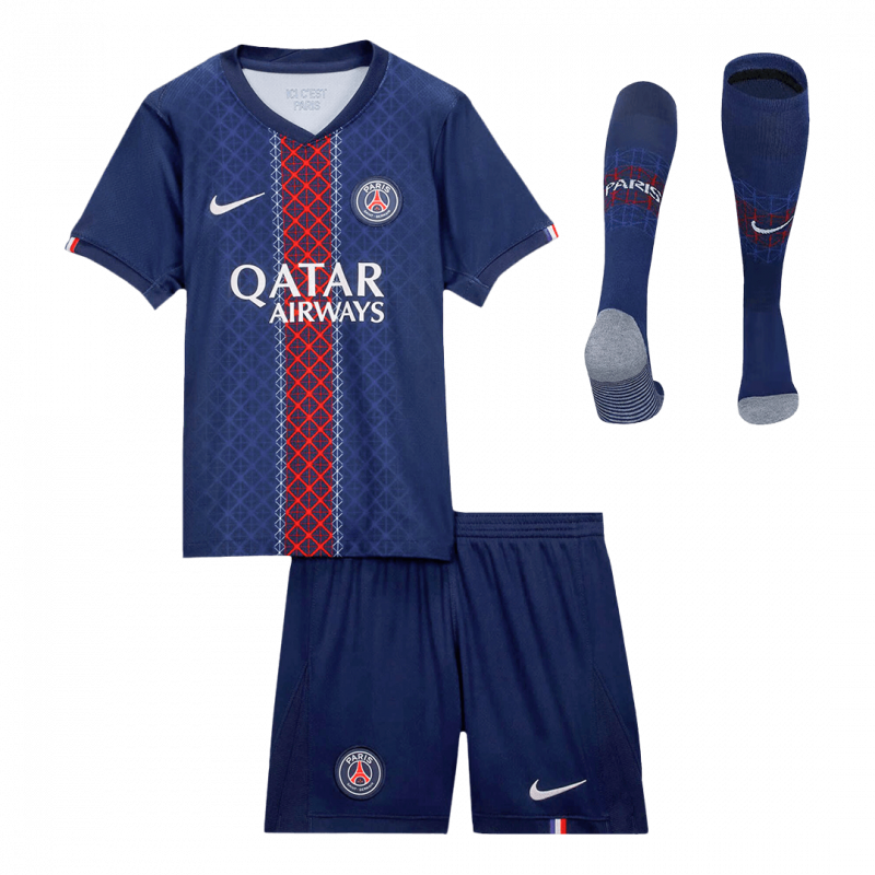 kit enfant Paris Saint-Germain 2025/26 domicile bleu