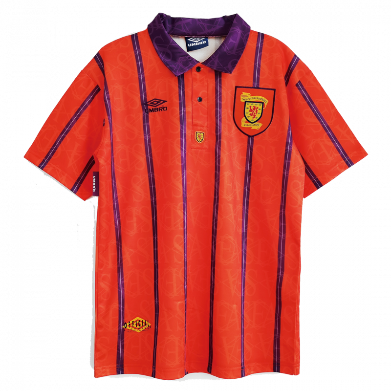 maillot Scotland 1994 extérieur orange Retro