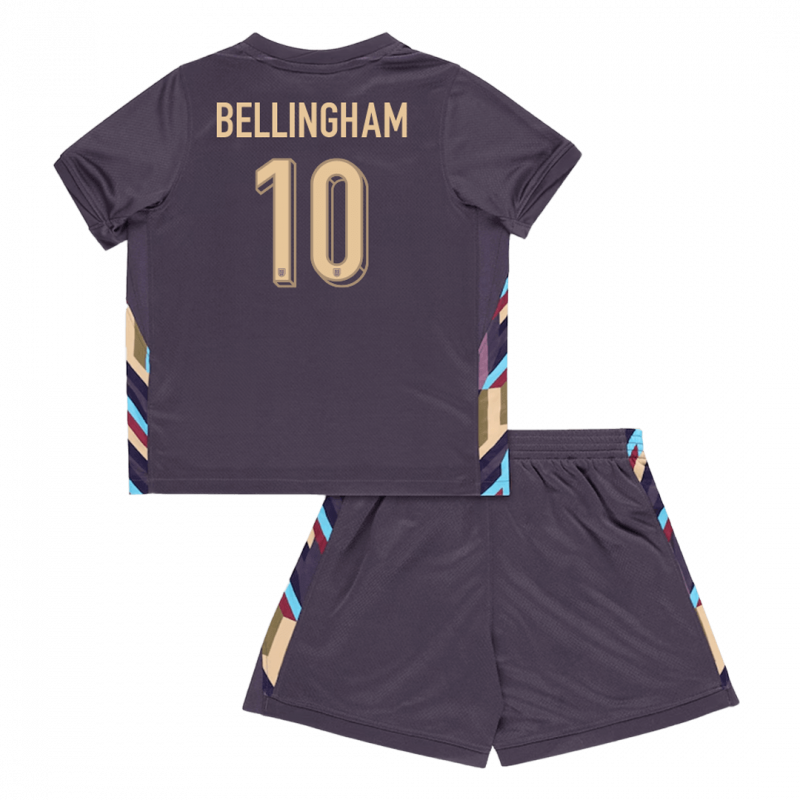kit enfant BELLINGHAM #10 England 2024 extérieur violet