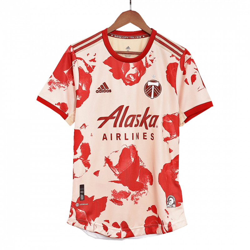 maillot Portland Timbers 2022 extérieur rose version joueur