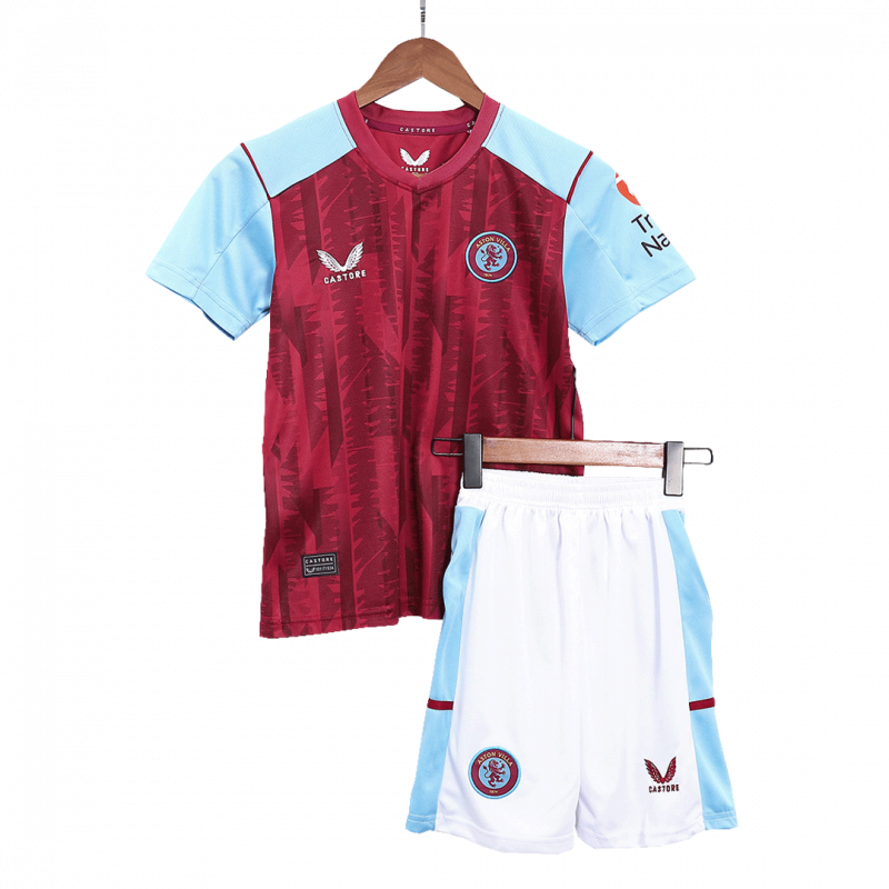 kit enfant Aston Villa 2023/24 domicile rouge