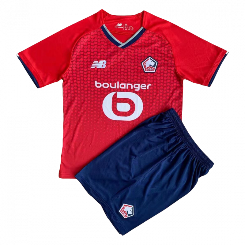kit enfant Lille OSC 2021/22 domicile rouge