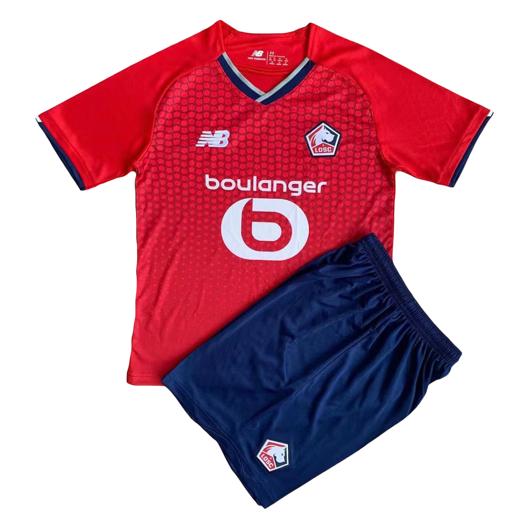 kit enfant Lille OSC 2021/22 domicile rouge